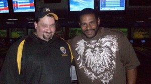 Chris and "The Bus" Jerome Bettis